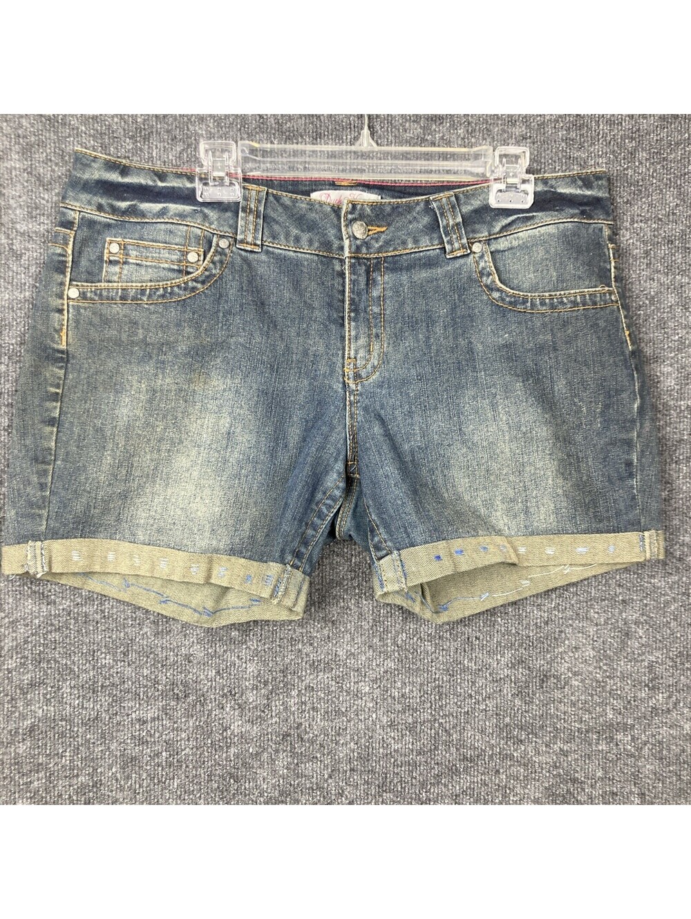 Duck Head Womens Size 15 Long Dark Wash Blue Denim Jean Shorts